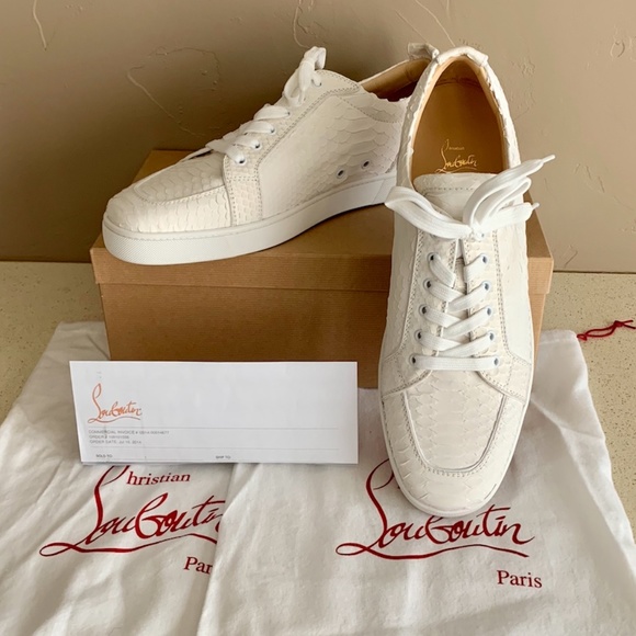Christian Louboutin Other - *SOLD* CHRISTIAN LOUBOUTIN RANTULOW PYTHON SNEAKER